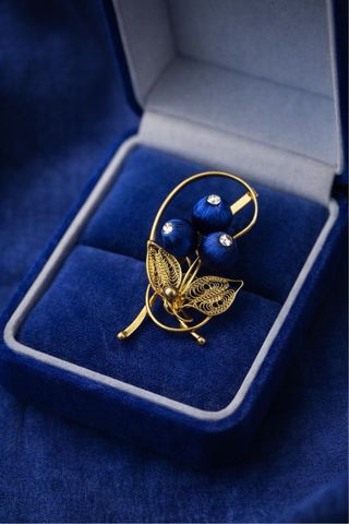 Spilla vintage filigrana con ribes anni 50 60