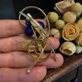 Spilla vintage filigrana con ribes anni 50 60