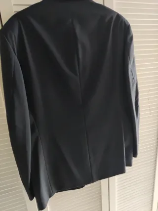 Chaqueta de vestir azul marino T.56