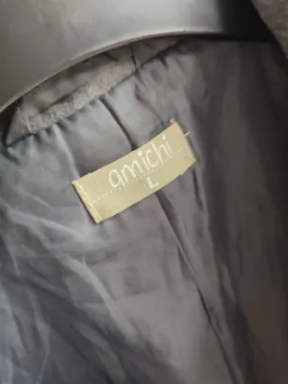 Abrigo gris talla L