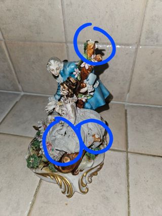 Antica statuina Capodimonte marchiata