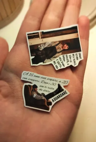 Set Stickers di "Salmo"