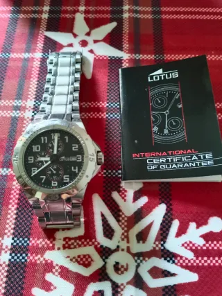 Reloj Lotus 15571/4 Cronógrafo Plata Negro