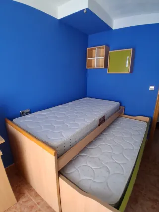 Estantería juvenil madera y verde
