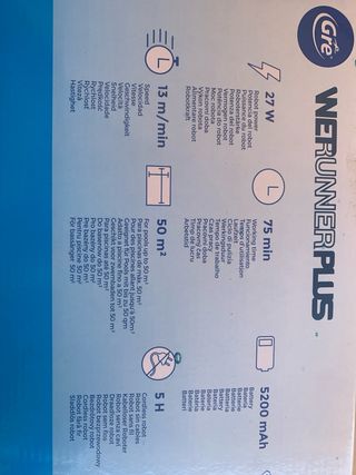 Robot Limpiador Piscina Gre WERUNNER PLUS RBR75