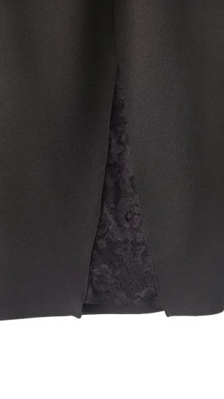 Gonna nera tg 54 con spacco