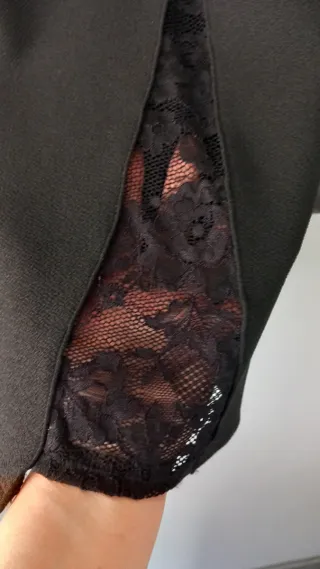 Gonna nera tg 54 con spacco