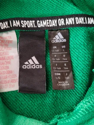 Sudadera Adidas con capucha unisex XS