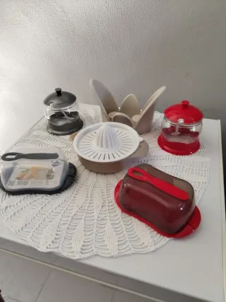 Set Utensili Cucina Rosso Trasparente