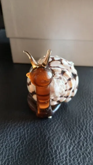 Lumaca bomboniera vetro soffiato