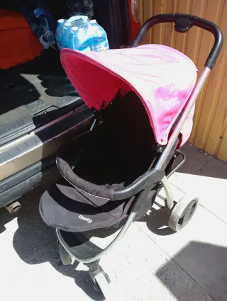 Carro de bebé 3 en 1 rosa