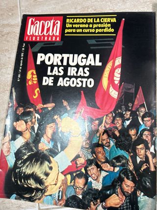 Lote de 10 revistas Gaceta ilustrada 1975