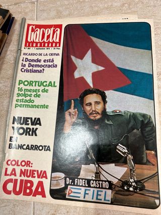 Lote de 10 revistas Gaceta ilustrada 1975