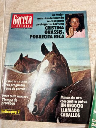 Lote de 10 revistas Gaceta ilustrada 1975