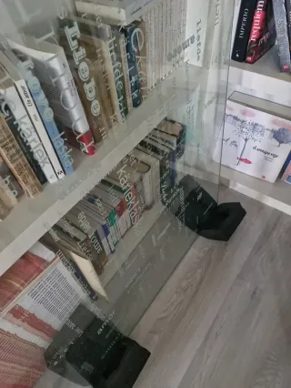 cristal de mesa transparente