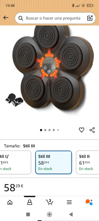 Alfombrilla de boxeo musical electrónica