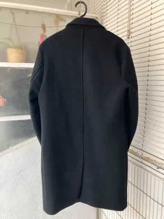 Abrigo largo Zara Man Negro