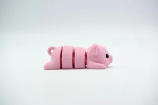 Cerdo articulado rosa