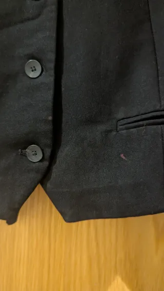 Chaleco negro Zara mujer