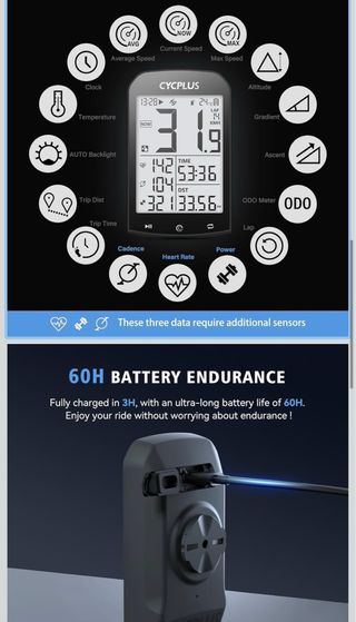 Set accessori Bike CYCPLUS M1 C3 Z1