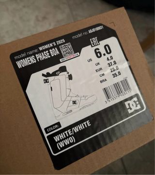 Scarponi Snowboard DC Phase BOA Bianco Tg 37