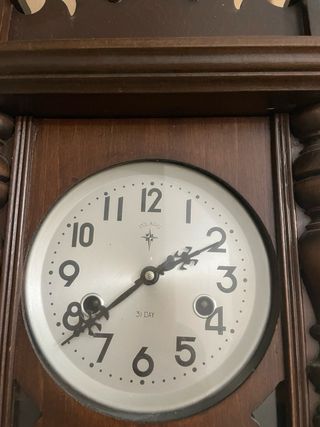 Reloj de péndulo antiguo Polaris madera