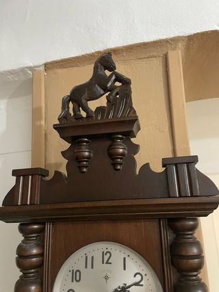 Reloj de péndulo antiguo Polaris madera