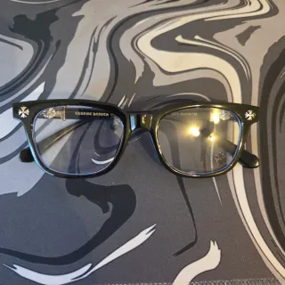 Occhiali Chrome Hearts Neri e Argento