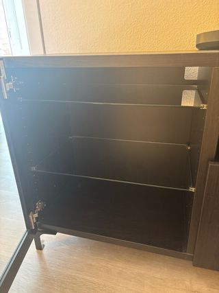 Mueble TV IKEA BESTÅ Madera y Cristal