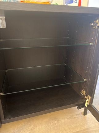 Mueble TV IKEA BESTÅ Madera y Cristal