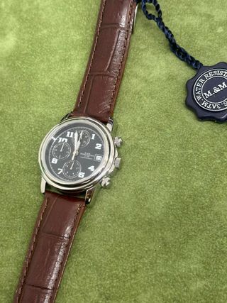 Orologio Cronografo Uomo M&M Nero Marrone