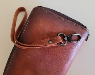 Portafoglio similpelle zip fiori