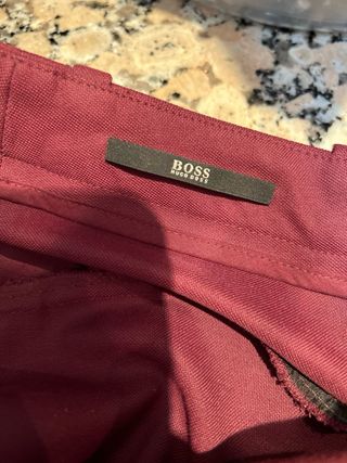 Pantalón Vestir BOSS Hugo Boss Guinda
