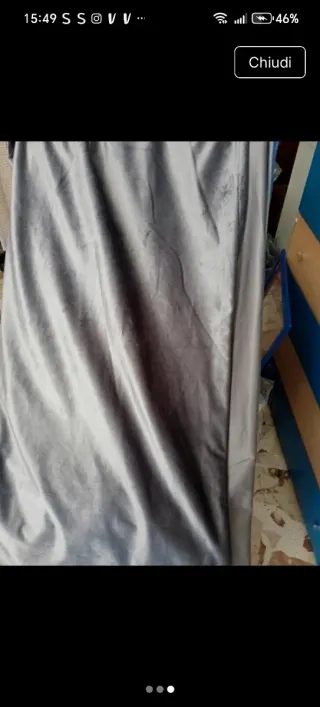 2 Tende Velluto Grigio