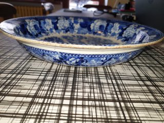 Piatto Wedgwood '800 Paesaggio Blu