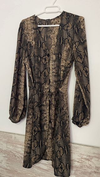 Vestido estampado serpiente