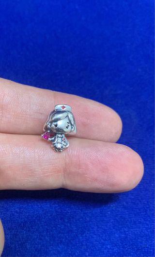 Charm Enfermera Médica Plat Pulsera Pandora collar