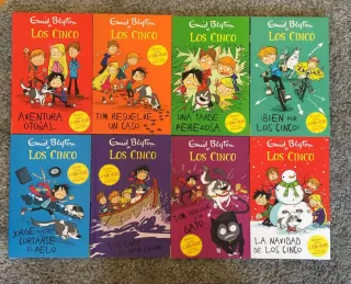 Lote 8 Libros Los Cinco Enid Blyton (Español)