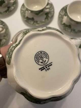 Vajilla La Cartuja de Sevilla. Pickman S.A. Nueva