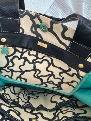 Bolso TOUS Kaos K12 Original Beige/Negro