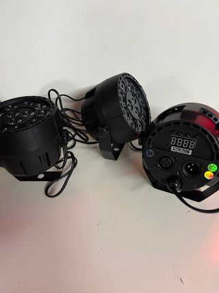 x4 FOCOS PAR LED 12 DJ LIGHTS PARTY DISCO