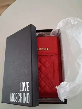 Bolso Moschino Rojo y Dorado