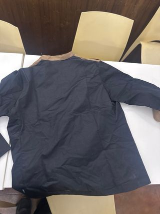 Camisa de cocina negra y marrón