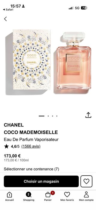 Perfume Chanel Coco Mademoiselle 100 ml
