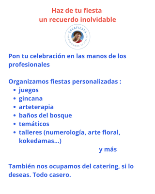 Baños del bosque, arteterapia y cumpleaños