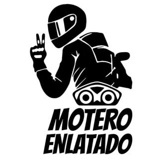 Pegatina Motero Enlatado Tuning