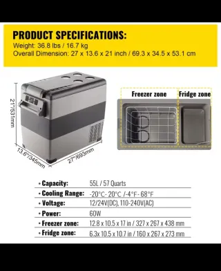 Nevera Vevor 55L