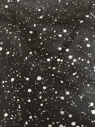 Vestido negro con circulos talla 6