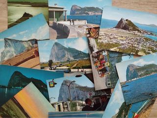 Conjunto de postales antiguas