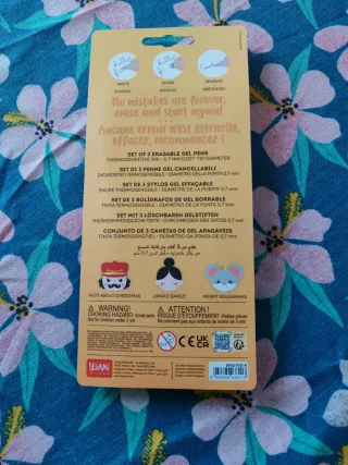 Set 3 Penne Cancellabili Legami Natale